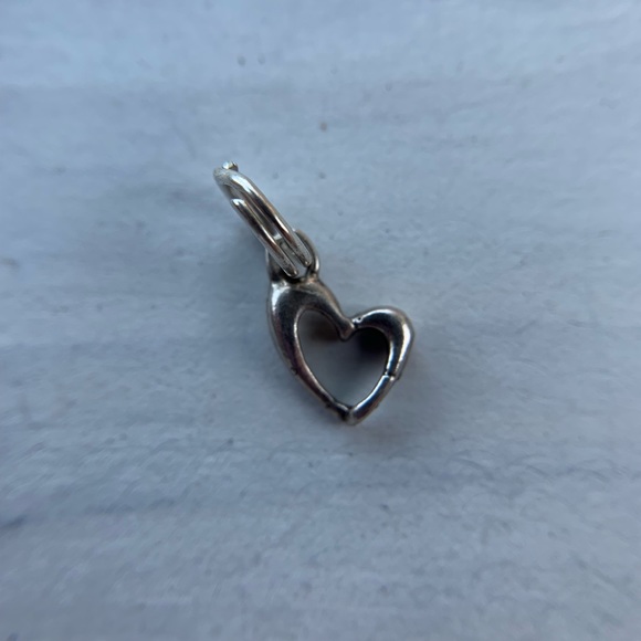 Sterling Silver Tiny Heart Charm - Picture 3 of 4
